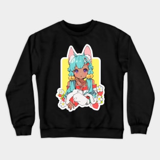 Strawberry Kitty Crewneck Sweatshirt